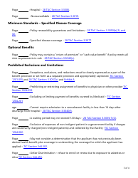 Form AH020 Individual Health First Diagnosis or Critical Illness and Specified Disease Checklist - Texas, Page 3