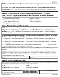 Formulario DWC022S Solicitud Para Un Examen Medico Requerido (Required Medical Examination -rme, Por Su Nombre Y Siglas En Ingles) - Texas (Spanish), Page 2