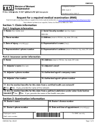Document preview: Form DWC022 Request for a Required Medical Examination (Rme) - Texas