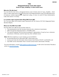 Form DWC068 Designated Doctor Examination Data Report - Texas, Page 4