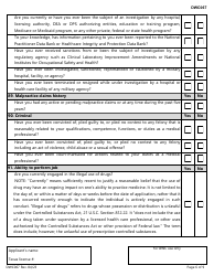 Form DWC067 Designated Doctor Certification Application - Texas, Page 6