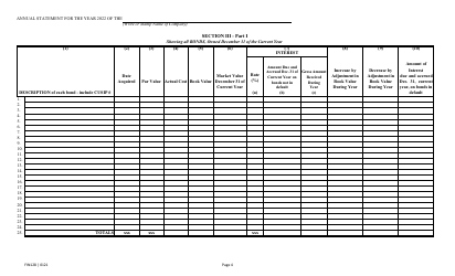 Form FIN128 Annual Statement - Farm Mutual Companies - Texas, Page 6