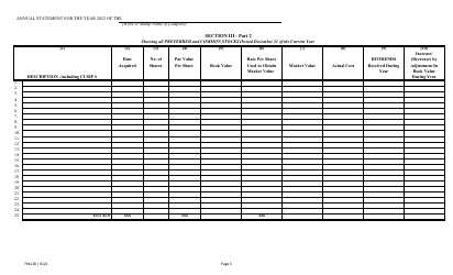 Form FIN128 Annual Statement - Farm Mutual Companies - Texas, Page 7