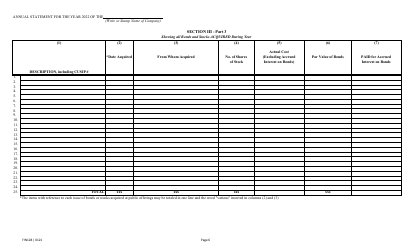 Form FIN128 Annual Statement - Farm Mutual Companies - Texas, Page 8