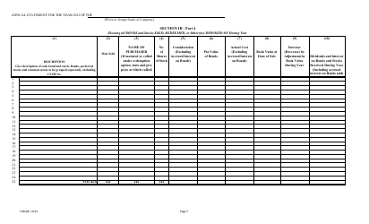 Form FIN128 Annual Statement - Farm Mutual Companies - Texas, Page 9