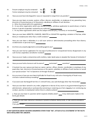 Form FIN166 (PF4) Biographical Affidavit - Premium Finance Applicant - Texas, Page 2