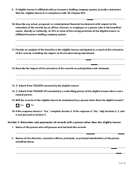 Form FIN145 (TDI BR-93) Notice of Intent to Relocate Books and Records Outside of Texas - Texas, Page 3