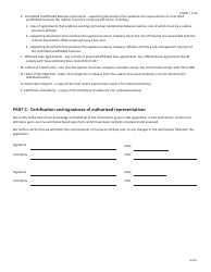 Form FIN180 Certificate of Authority Application for a Captive Insurance Company Texas Start up/Redomesticate to Texas - Texas, Page 6