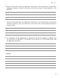 Form FIN300 Company Name Applicatio - Texas, Page 2