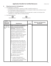 Form FIN188 Application Checklist for Certified Reinsurers (Initial and Renewal Applications) - Texas, Page 5