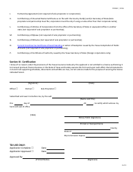 Form FIN160 (PF1) Premium Finance Company License Application - Texas, Page 2