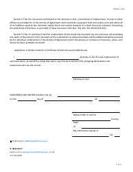Form FIN369 (A-211) Application to the Commissioner of Insurance of the State of Texas for Authority to Transact Business Pursuant to Chapter 941 of the Texas Insurance Code - Texas, Page 2
