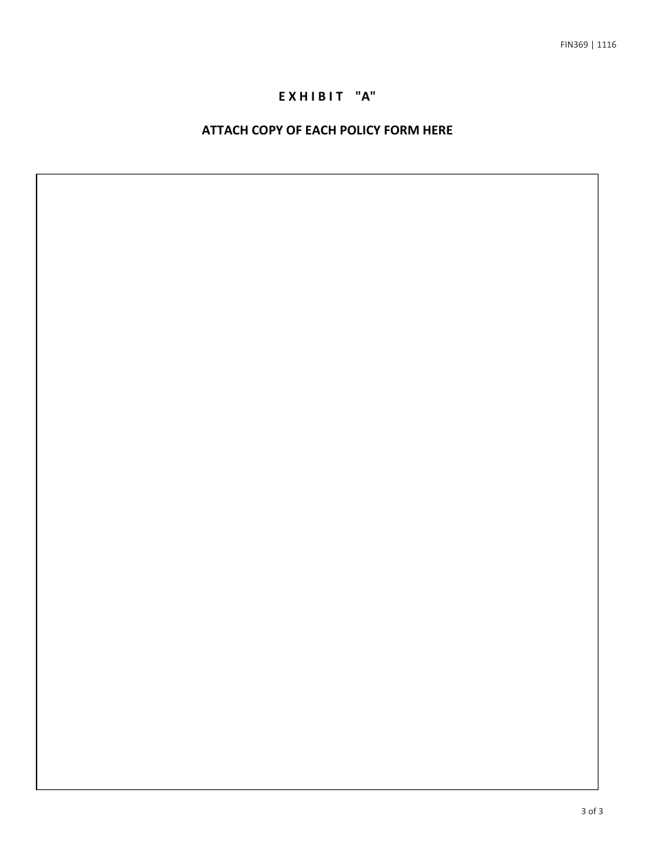 Form FIN369 (A-211) Application to the Commissioner of Insurance of the State of Texas for Authority to Transact Business Pursuant to Chapter 941 of the Texas Insurance Code - Texas, Page 3