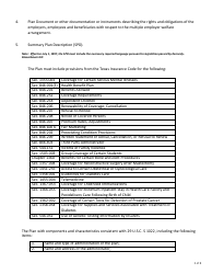 Form FIN373 Instructions for Certificate of Authority for Multiple Employer Welfare Arrangement - Texas, Page 2