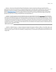 Form FIN367 (A-212) Reciprocal or Inter-Insurance Exchanges - Texas, Page 2