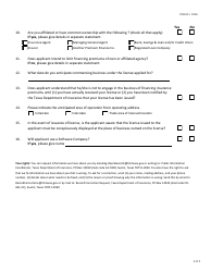 Form FIN165 (PF3) Questionnaire - Premium Finance Applicant - Texas, Page 2