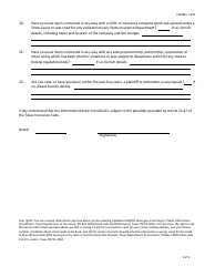 Form FIN386 (CCRC Form 4A) Biographical Data Form for Not-For-Profit Ccrc Board Member - Texas, Page 3