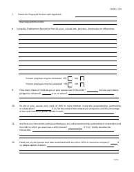 Form FIN385 (CCRC Form 4) Biographical Data Form - Texas, Page 2