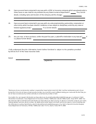Form FIN385 (CCRC Form 4) Biographical Data Form - Texas, Page 4