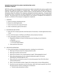 Form FIN368 Instructions for the Original Incorporation of a Texas Lloyds Company - Texas, Page 6