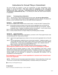 Form FIN417 (PG1R) Purchasing Group Annual Filing or Amendment - Texas, Page 4