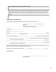 Form FIN415 (PG3) Annual Agent Report for Risk Retention and Purchasing Groups - Texas, Page 2