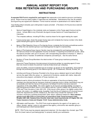 Form FIN415 (PG3) Annual Agent Report for Risk Retention and Purchasing Groups - Texas, Page 3