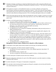 Form FIN357 Checklist HMO Certificate of Authority Application - Texas, Page 2
