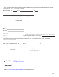 Form FIN495 Request to Convert to Renewal of Certificate of Authority - Texas, Page 3