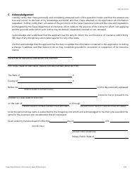 Form FIN514 Application for a Specialty Insurance License - Texas, Page 4