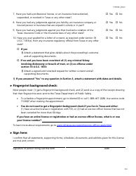 Form FINT08 Title Insurance Licensing Biographical Information - Texas, Page 3