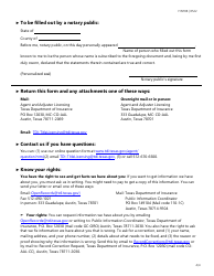 Form FINT08 Title Insurance Licensing Biographical Information - Texas, Page 4