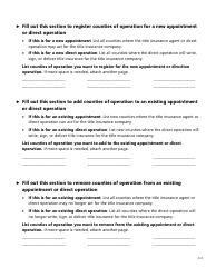 Form FINT10 Title Insurance Agent or Direct Operation Appointment - Texas, Page 2