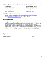Form FINT05 Apply for a Continuing Education Exemption or Extension - Texas, Page 2