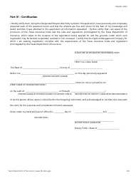 Form FIN549 Captive Management Company Registration - Texas, Page 3