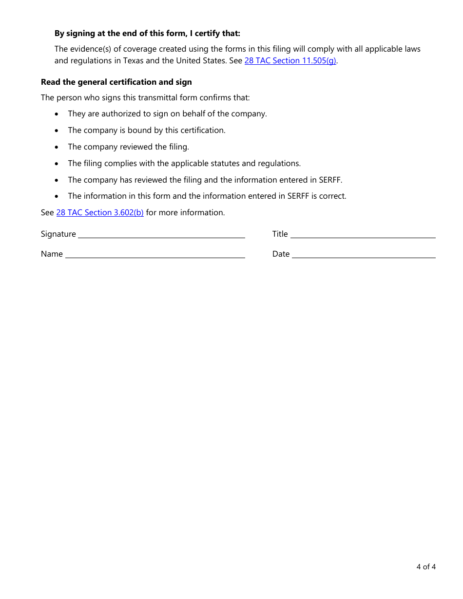 Form LAH312 HMO Transmittal Form - Texas, Page 4
