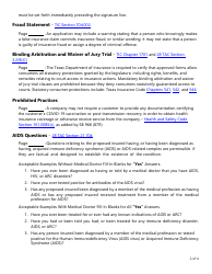 Form LAC013 Annuity and Life Applications Checklist - Texas, Page 2