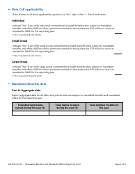 Form LAH345 Mandated Benefits and Mandated Offers Reporting Form - Texas, Page 2