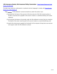 Form LAC026 Life Settlement Forms Checklist - Texas, Page 8