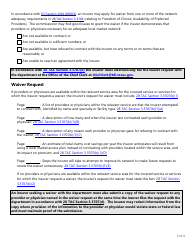 Form LHL706 Preferred Provider Benefit Plan (Ppbp) and Exclusive Provider Benefit Plan (Epbp), Annual Report, Waiver Request, and Access Plan Checklist - Texas, Page 3
