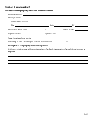 Form PC357 (VIP-3) Vip Application for Residential Property Inspector License/Certification - Texas, Page 5