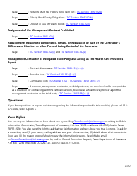 Form LHL722 Workers&#039; Compensation Health Care Network Management Contract Checklist - Texas, Page 2