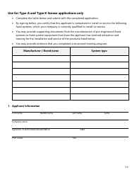 Form SF026 Individual Application for All Types of Fire Extinguisher Licenses - Texas, Page 5