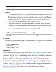 Form SF032 Individual Application for All Types of Fire Alarm Licenses - Texas, Page 4