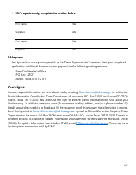 Form SF031 Fire Alarm Certificate of Registration Application - Texas, Page 6