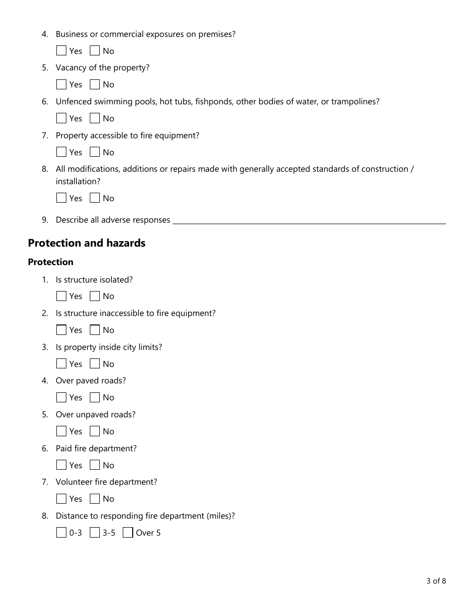 Form PC373 (VIP-2) Texas Residential Property Condition Evaluation Report - Texas, Page 3