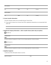 Form SF033 Application to Revise or Transfer All Types of Fire Alarm Licenses - Texas, Page 2