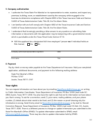 Form SF033 Application to Revise or Transfer All Types of Fire Alarm Licenses - Texas, Page 3
