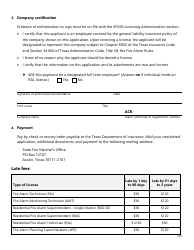 Form SF094 Individual License Renewal Application for All Types of Fire Alarm Licenses - Texas, Page 3