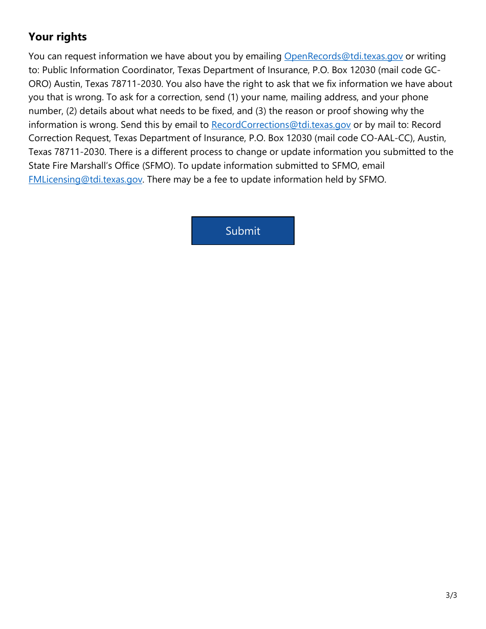 Form SF223 Fireworks Incident Report Form - Texas, Page 3